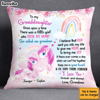 Personalized Gift For Granddaughter Love You Forever And Always Unicorn Pillow 26755 thumb 1