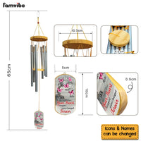Personalized Memorial Gift The Moment Your Heart Stopped Mine Changed Forever Wind Chimes 26756 thumb 1