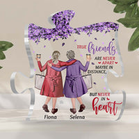 Personalized Gift For Friend True Friends Are Never Apart Plaque 26761 thumb 1