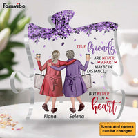 Personalized Gift For Friend True Friends Are Never Apart Plaque 26761 thumb 1