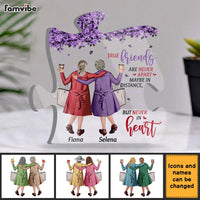 Personalized Gift For Friend True Friends Are Never Apart Plaque 26761 thumb 1