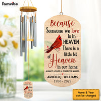 Personalized Memorial Gift  Always Loved And Forever Missed Cardinal Wind Chimes 26762 thumb 1