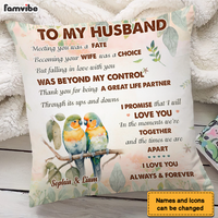 Personalized Gift For Couple Love Birds I Love You Forever And Always Pillow 26767 thumb 1