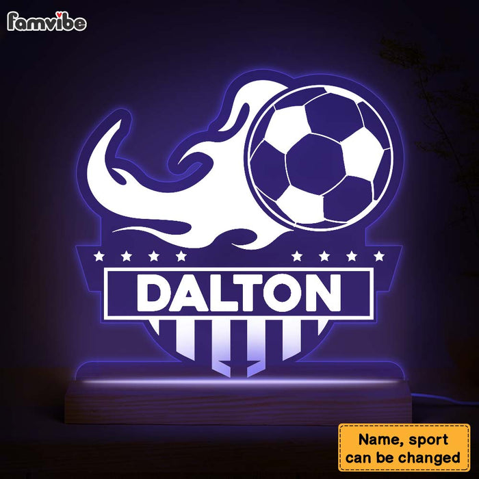 Personalized Gift For Grandkid Grandson Granddaughter Sports Plaque LED Lamp Night Light 26769 1