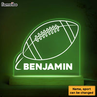 Personalized Gift For Grandkid Grandson Granddaughter Sports Plaque LED Lamp Night Light 26769 thumb 1