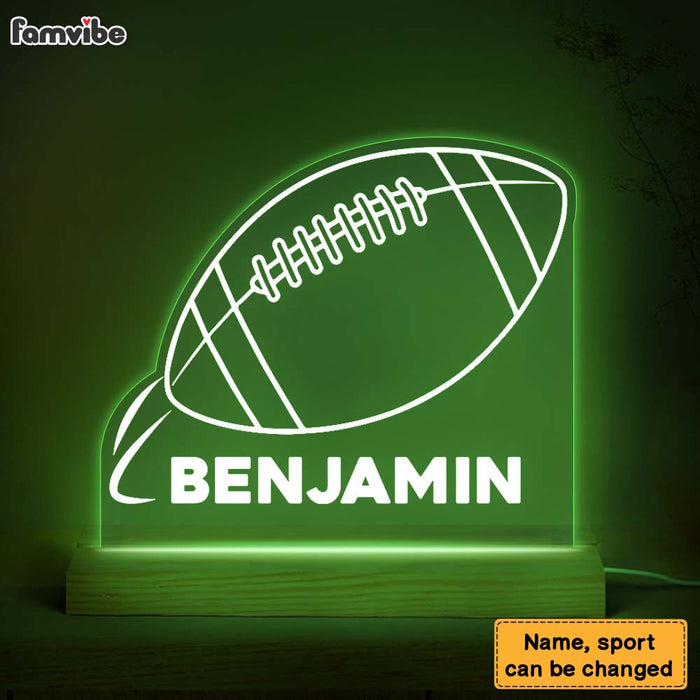 Personalized Gift For Grandkid Grandson Granddaughter Sports Plaque LED Lamp Night Light 26769 1