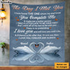 Personalized Gift For Couple The Day I Met You Blanket 26771 1