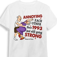 Personalized Wedding Anniversary Gift For Old Couples Husband Wife Annoying Each Other Since Shirt - Hoodie - Sweatshirt 26775 thumb 1