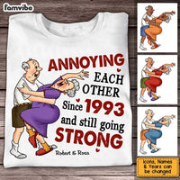 Personalized Wedding Anniversary Gift For Old Couples Husband Wife Annoying Each Other Since Shirt - Hoodie - Sweatshirt 26775 thumb 1