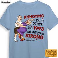 Personalized Wedding Anniversary Gift For Old Couples Husband Wife Annoying Each Other Since Shirt - Hoodie - Sweatshirt 26775 thumb 1