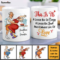 Personalized Gift For Old Couples Husband Wife This is Us A Little Bit Crazy Mug 26777 thumb 1
