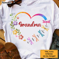 Personalized Gift For Grandma Dragonflies Heart Shirt - Hoodie - Sweatshirt 26778 thumb 1