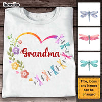 Personalized Gift For Grandma Dragonflies Heart Shirt - Hoodie - Sweatshirt 26778 thumb 1