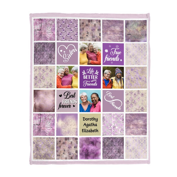 Personalized Gift For Senior Friends Life Is Better With Friends Blanket 26780 1