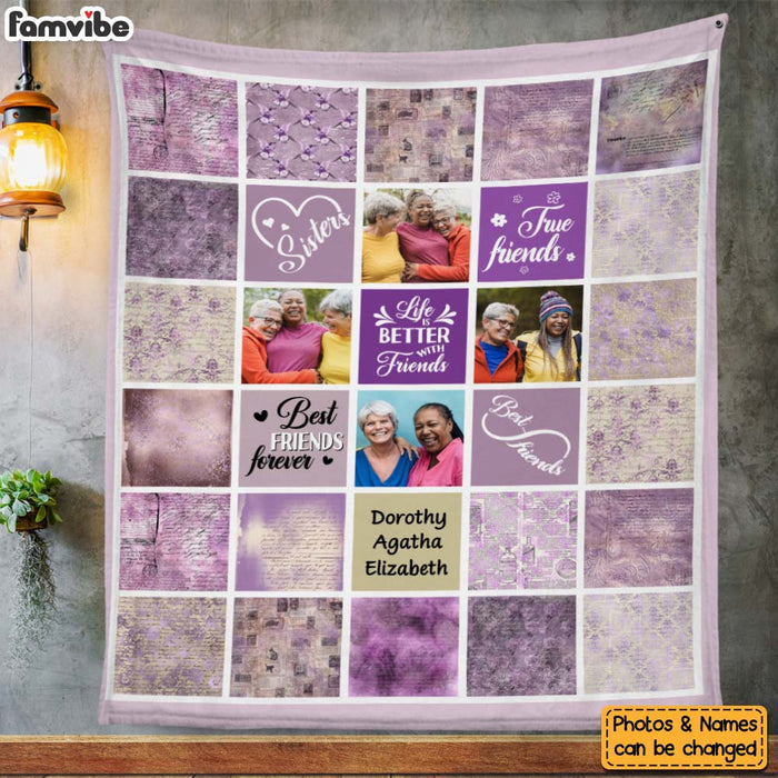 Personalized Gift For Senior Friends Life Is Better With Friends Blanket 26780 1