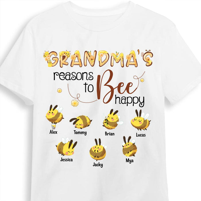 Personalized Gift For Grandma Reasons To Bee Happy Shirt - Hoodie - Sweatshirt 26783 1