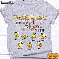 Personalized Gift For Grandma Reasons To Bee Happy Shirt - Hoodie - Sweatshirt 26783 thumb 1