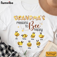 Personalized Gift For Grandma Reasons To Bee Happy Shirt - Hoodie - Sweatshirt 26783 thumb 1