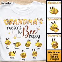 Personalized Gift For Grandma Reasons To Bee Happy Shirt - Hoodie - Sweatshirt 26783 thumb 1