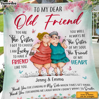 Personalized Gift For Senior Friend Old Ladies You Are The Sister I Got To Choose Blanket 26784 thumb 1