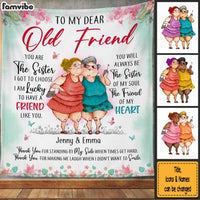 Personalized Gift For Senior Friend Old Ladies You Are The Sister I Got To Choose Blanket 26784 thumb 1