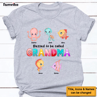 Personalized Gift Blessed To Be Called Grandma Sea Animals Shirt - Hoodie - Sweatshirt 26785 thumb 1