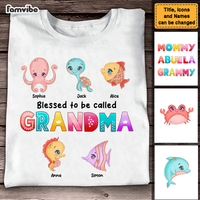 Personalized Gift Blessed To Be Called Grandma Sea Animals Shirt - Hoodie - Sweatshirt 26785 thumb 1