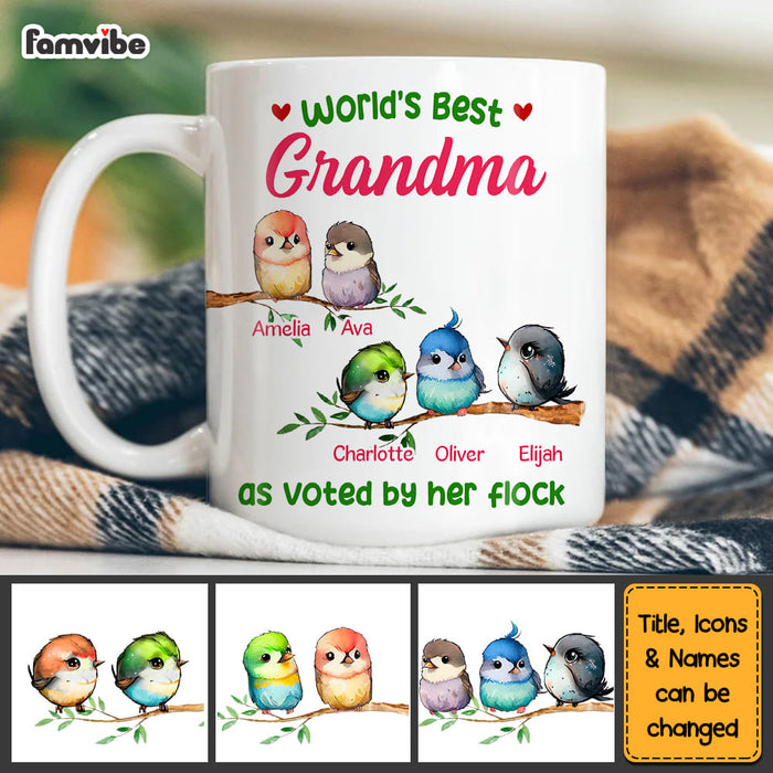 Personalized Gift For Grandma And Her Flock Mug 26789 1