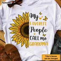Personalized Gift For Grandma My Favorite People Sunflower Shirt - Hoodie - Sweatshirt 26790 thumb 1