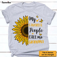 Personalized Gift For Grandma My Favorite People Sunflower Shirt - Hoodie - Sweatshirt 26790 thumb 1