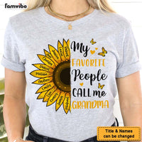Personalized Gift For Grandma My Favorite People Sunflower Shirt - Hoodie - Sweatshirt 26790 thumb 1