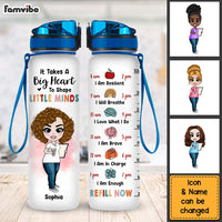 Personalized Back To School Gift For Teacher Daily Affirmations It Takes A Big Heart To Shape Little Minds Tracker Bottle 26791 thumb 1