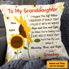 Personalized Gift For Granddaughter Sunflower Hug This Pillow 26792 1