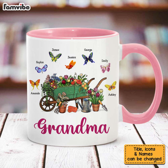 Personalized Gift for Grandma Floral Wheelbarrow Mug 26275 26794 1