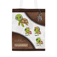 Personalized Gift For Grandma Turle Cartoon Tote Bag 26797 thumb 1