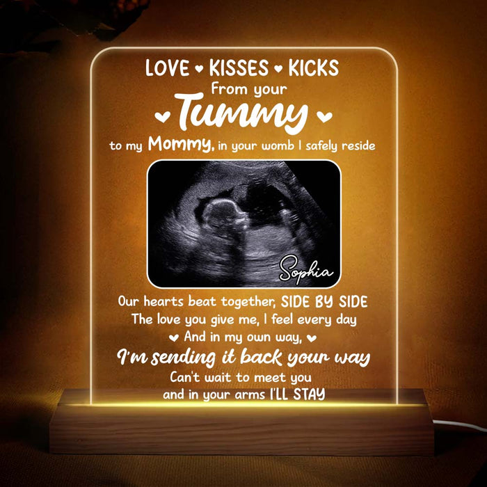 Personalized Gift For Daughter Mommy To Be Upload Photo Plaque LED Lamp Night Light 26799 1