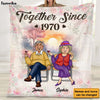 Personalized Gift For Senior Couple Husband Wife Together Since Blanket 26800 1