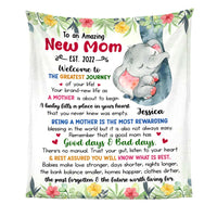 Personalized Gift For Daughter To An Amazing New Mom Blanket 26801 thumb 1