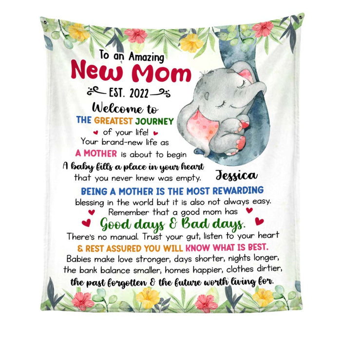 Personalized Gift For Daughter To An Amazing New Mom Blanket 26801 1