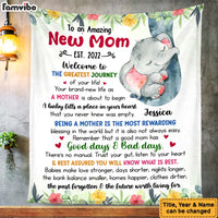 Personalized Gift For Daughter To An Amazing New Mom Blanket 26801 thumb 1