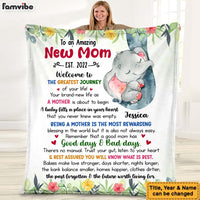 Personalized Gift For Daughter To An Amazing New Mom Blanket 26801 thumb 1