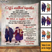 Personalized Memorial Gift For Couple Blanket 26805 thumb 1