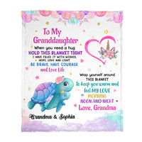 Personalized Gift for Granddaughter I Am Always With You Blanket 26806 thumb 1