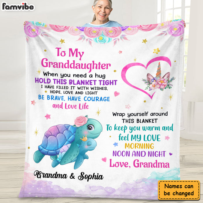 Personalized Gift for Granddaughter I Am Always With You Blanket 26806 1