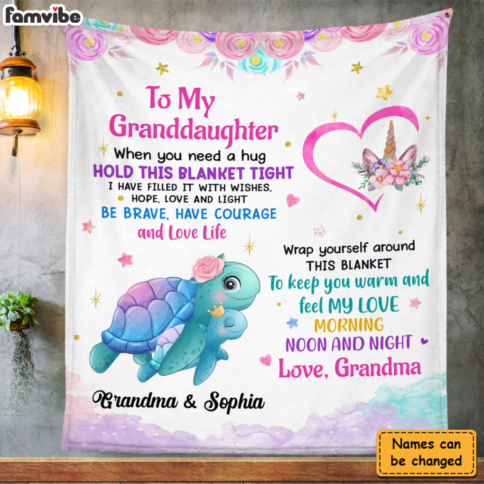 Personalized Gift for Granddaughter I Am Always With You Blanket 26806 1