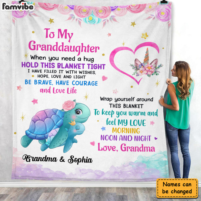 Personalized Gift for Granddaughter I Am Always With You Blanket 26806 1