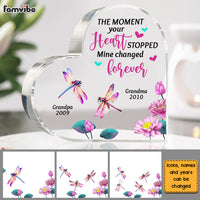 Personalized The Moment Your Heart Stopped Mine Changed Forever Memorial Acrylic Plaque 26815 thumb 1