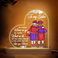 Personalized Gift for Friends I Will Always Have You Plaque LED Lamp Night Light 26819 thumb 1