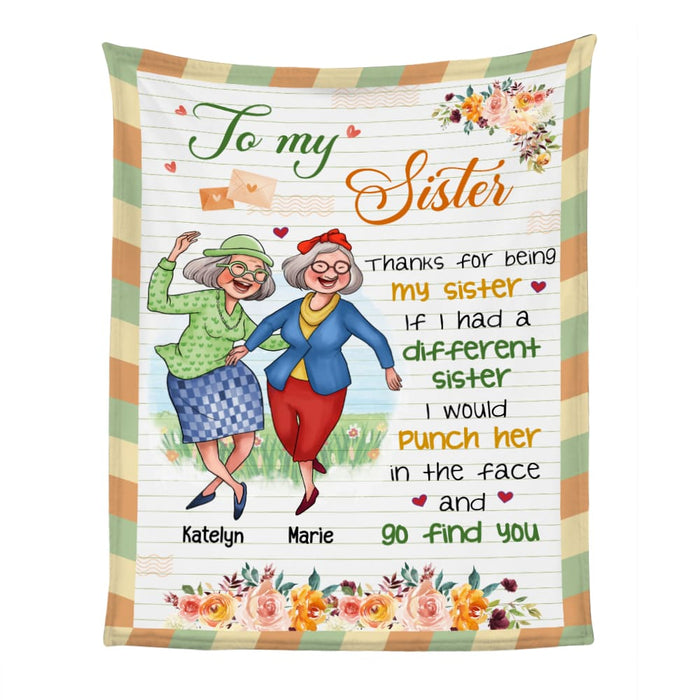 Personalized Gift for Friends Letter To My Sister Blanket 26820 1