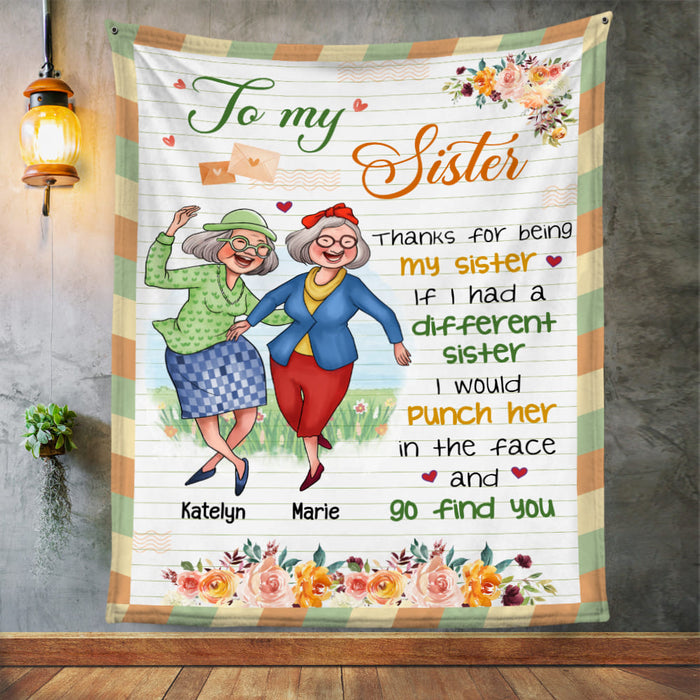 Personalized Gift for Friends Letter To My Sister Blanket 26820 1